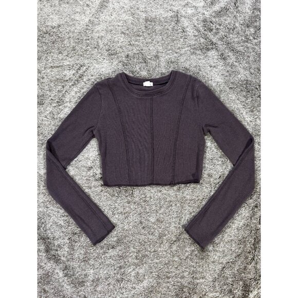 Garage Denim Kylie Exposed Seams Long Sleeve Tee Sz XS - Picture 2 of 8